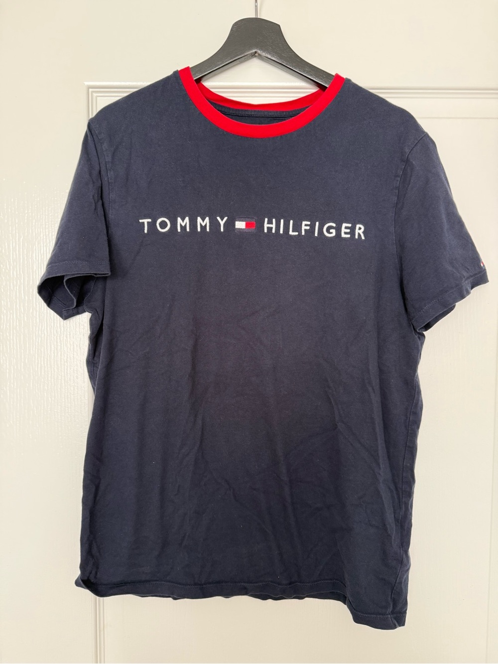 Tommy Hilfiger Navy Tee with Red Crewneck